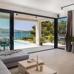 Villa Luxury Beachfront L'amour With Heated Pool Near Sibenik