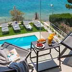 Luxury Beachfront L'amour With Heated Pool Near Sibenik Zaboric