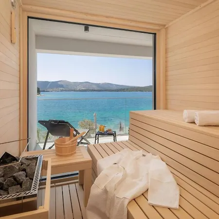 Luxury Beachfront L'amour With Heated Pool Near Sibenik Villa Zaboric