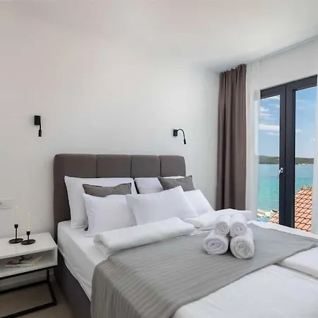 Luxury Beachfront L'amour With Heated Pool Near Sibenik Villa